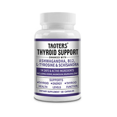 Thyroid Support With Iodine Boost Energy Metabolism Weight Loss 120 Capsules