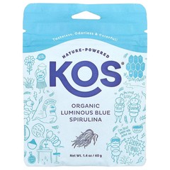 2 X KOS, Organic Luminous Blue Spirulina Powder, 1.4 oz (40 g)