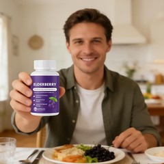 Advanced Elvera Elderberry Gut Support – Complex Organic Black Elderberry Soft C