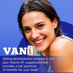 Benfotiamine 500mg with B1| 120 Capsules | Fat Soluble Thiamine Vitamin B1