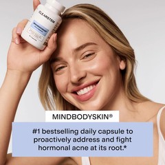 CLEARSTEM – MINDBODYSKIN Hormonal Acne Supplement 180 Count (Pack of 2)