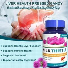 Milk Thistle Liver Support Supplement Herbal with Silymarin Dandelion Root 60ct