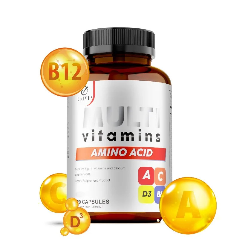 Multivitamin 120pcs, Support Digestive, Heart and Skin Health, Maintain Vitality