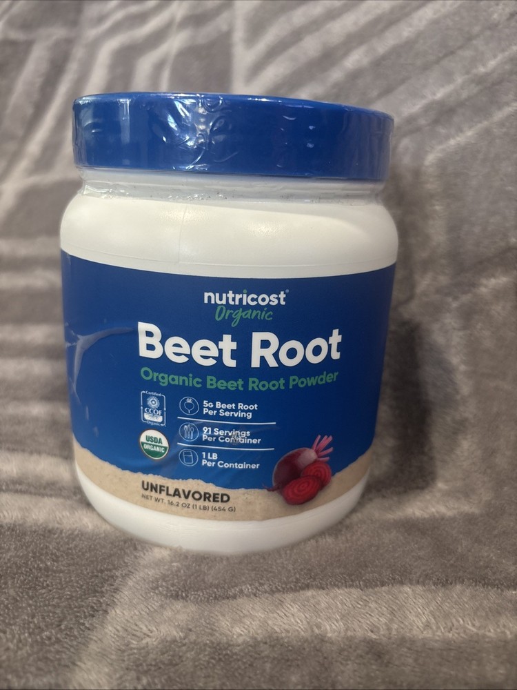Nutricost Organic Beet Root Powder 1 LB – Superfood, Certified USDA Organic