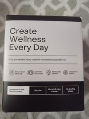 Create Single Serve Creatine Monohydrate Powder – 30 Pack, 5.4g ea. Exp. 08/27