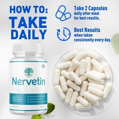 (5 Pack) Nervetin Capsules, Official Nervetin Pills with All Natural Ingredien