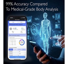 The Body Pod Smart Scale 8-Electrode Body Fat Health Scale New In Open Box