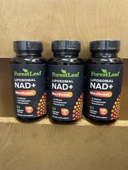 3 Pack Forest Leaf Liposomal NAD Booster Supplement 1200mg NAD+ 60 Cap 05/2028