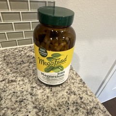 MegaFood Magnesium 300mg Glycinate Malate Citrate Muscle Health, 120 Capsules