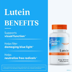 Lutein Supplement 20Mg with Zeaxanthin 1Mg – Lutein for Eyes, Eye Health Vitamin