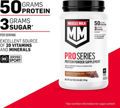 Muscle Milk Pro Series Protein Powder , Intense Vanilla, 5 Pound, 28 Servings