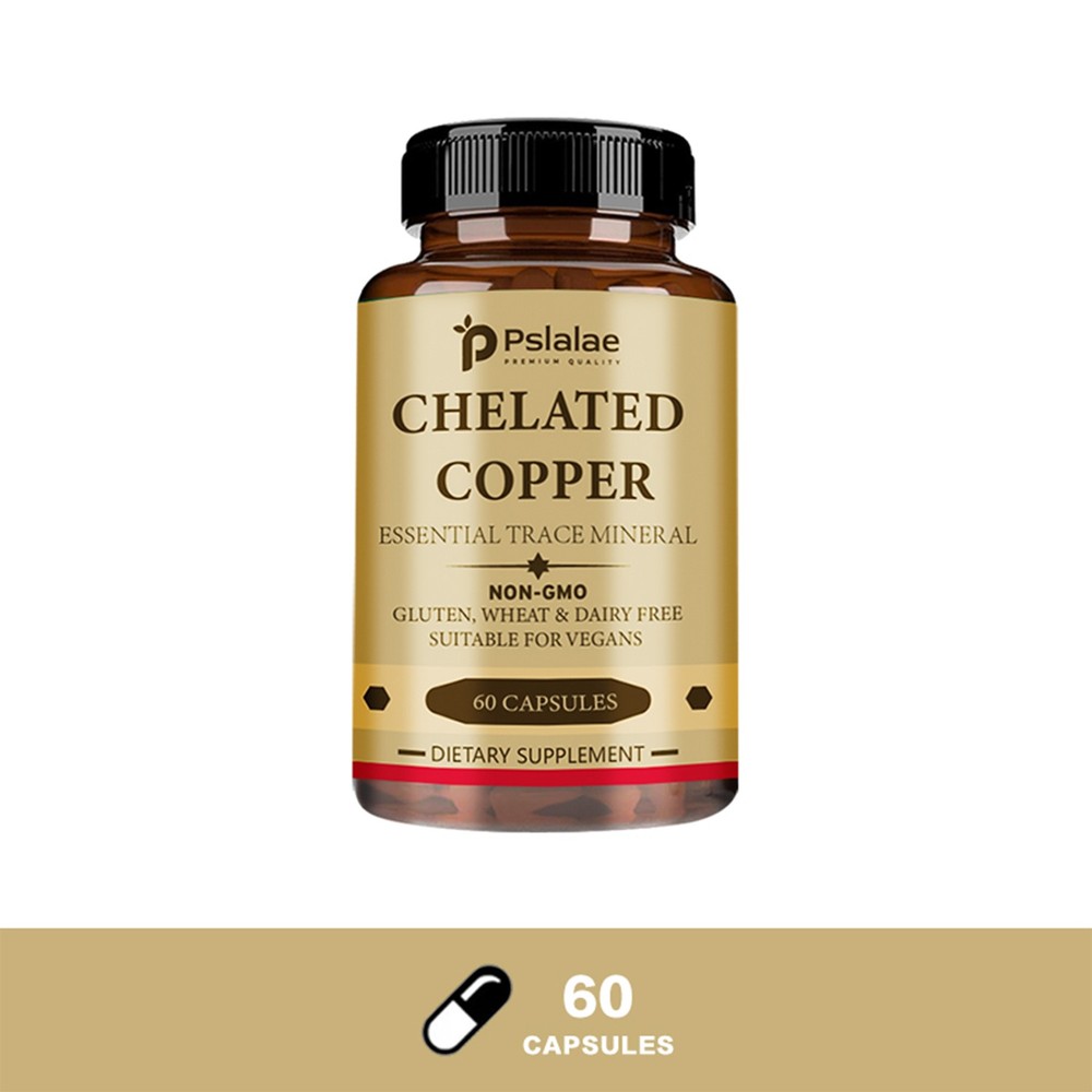 Chelated Copper – Essential Trace Mineral, Vegetarian, Non-GMO, Gluten Free