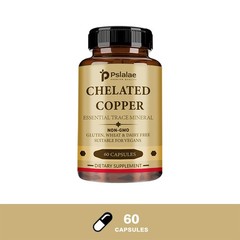 Chelated Copper – Essential Trace Mineral, Vegetarian, Non-GMO, Gluten Free