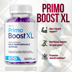 (1 Pack) Primo Boost XL Gummys Advanced Formula PrimoBoost XL Male 60 Gummies