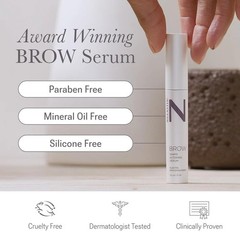 NULASTIN Shape Altering Eyebrow Serum – Brow 0.1 Fl Oz (Pack of 1), Clear