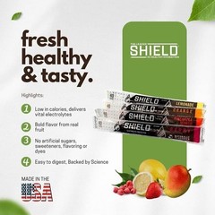 SHIELD Electrolyte Freeze Pop, 3 fl oz., Assorted Fruit Flavors, 36 count