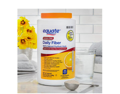 Equate Sugar-Free Daily Fiber Powder, Orange Smooth, 36.8 Oz