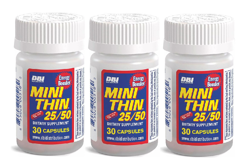 3x Bottles Mini Thin 25/50 Energy Booster Herbal Dietary Supplement