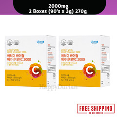 Atomy Vital Mega Vitamin C 2000 Powder Stick 90 Sachets x 3g Twin Pack 2 Boxes