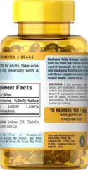 VITAMIN D3 Mega Potency PURITANS PRIDE 5000 IU Immune Supplement 200 Softgels