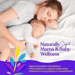 Mama’s Select Methylfolate 5-MTHF + B12 Pregnancy Breastfeeding 30 Capsules