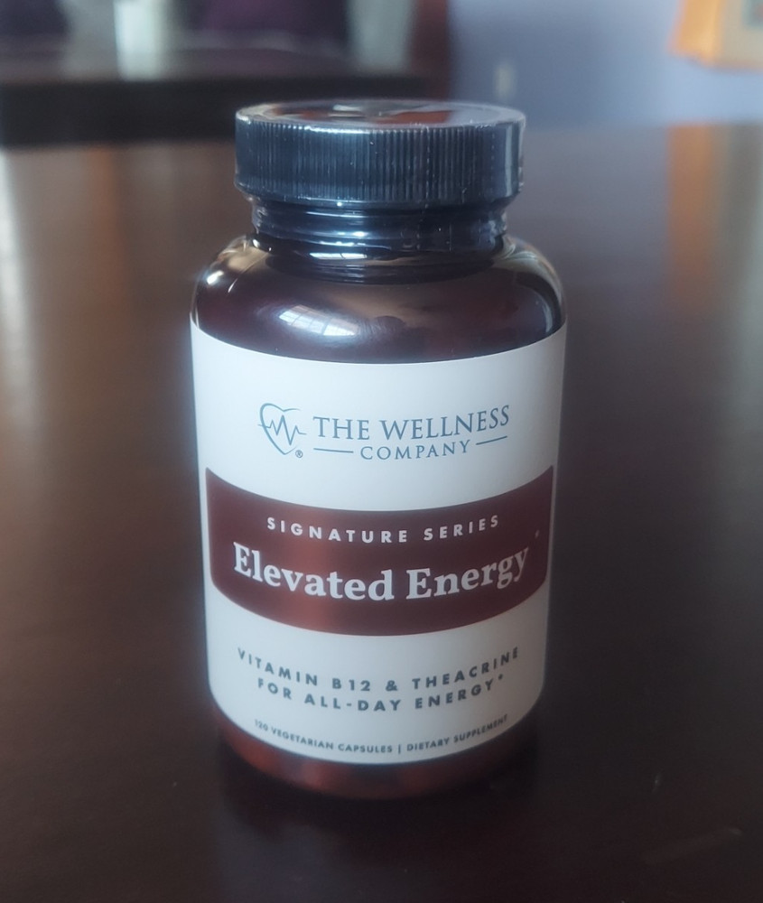 The Wellness Company ELEVATED ENERGY Vitamin B12 & Theacrine 120 Caps 06/27/27