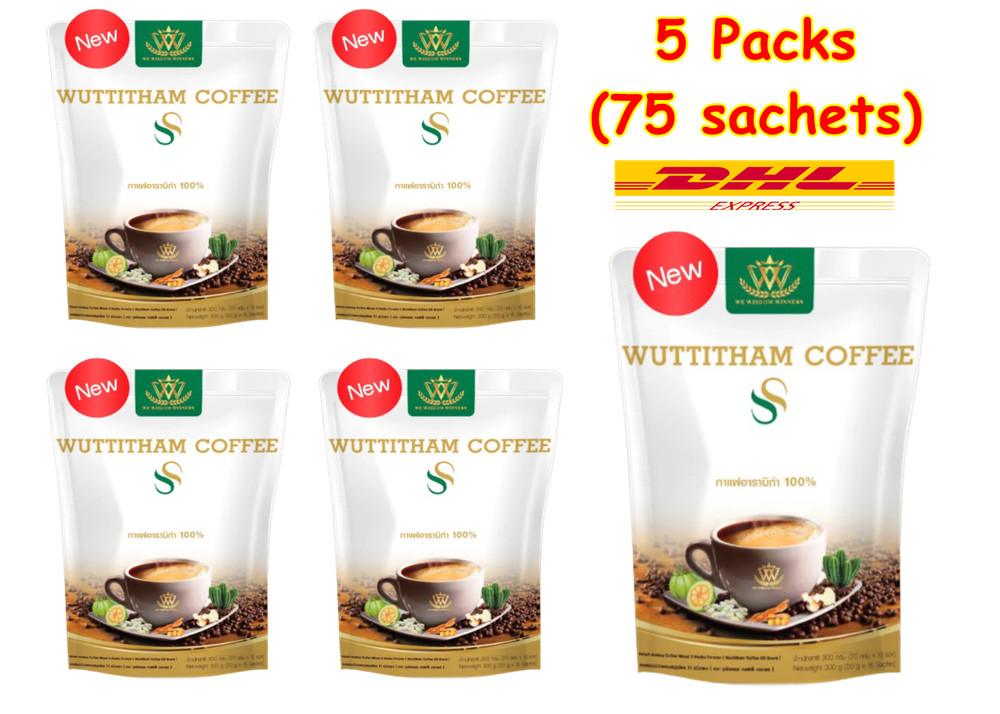 5X Instant Coffee Wuttitham Weight Control Anti Aging Slimming Health Drink