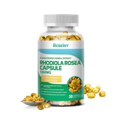 Rose Rhodiola Rosea Capsules 1200mg Promote Healthy Brain Function