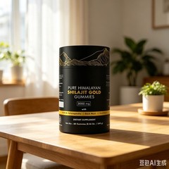 Himalayan GOLD Shilajit Gummies, Organic, Extremely Potent 3000 mg, Fulvic Acid