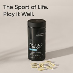 Triple Strength Omega 3 Fish Oil Burpless Supplement EPA DHA Fatty Acids 180 ct