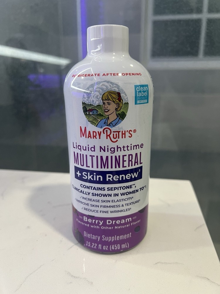 Mary Ruth’s Liquid Nighttime Multimineral 15.22 fl oz, Berry Dream Flavor