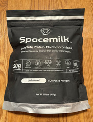 Spacemilk Complete Protein Powder Vegan Allergen-Free Non-GMO Unflavored 1.11 lb