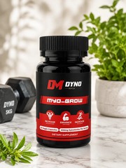 Dyno Myo_grow Muscle | 60 Capsules New | Pack of 1
