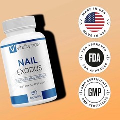 (3 Package Nail Exodus Capsules, Formula, Nail & Foot Support Clear Healthy Nail