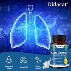 Mullein Leaf Capsules for Lung Cleansing & Detox, Herbal Dietary Supplement