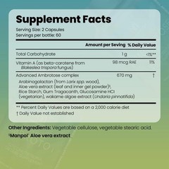 Mannatech Enhanced AmAdvanced Ambrotose Capsules 120 Count | Dietary Supplement