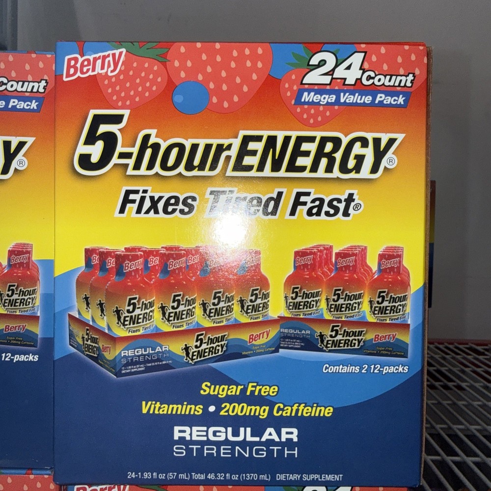 5-hour ENERGY Shot, Regular Strength Berry – 1.93 Ounce, 24 Count