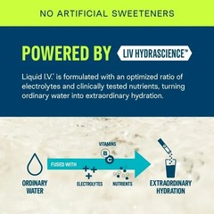 Liquid I.V. Hydration Multiplier Electrolyte Drink Mix White Peach 12 packets