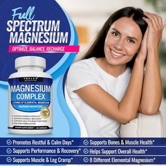 Complex Supplement 8 Elemental 1000mg-Magnesium Glycinate, Citrate