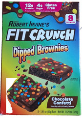 Chef Robert Irvine’s FITCRUNCH Dipped Protein Brownies, 12g of Protein