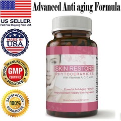 Skin Restore Collagen Phytoceramides Supplement Advanced Kidney Support 60 Caps