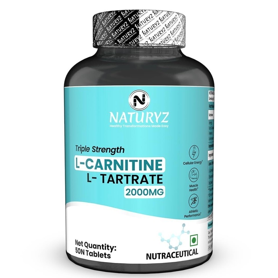 Naturyz Triple Strength L-Carnitine L-Tartrate 2000 Mg Converts Fat Into Energy