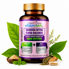 Candida Cleanse 100 Capsules Support Gut Colon Support Natural Herbs Intestinal