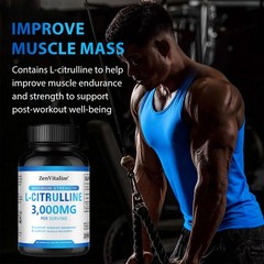 L-Citrulline Support Workout Endurance Gluten Free & Non-Gmo 30/60/120 Capsules