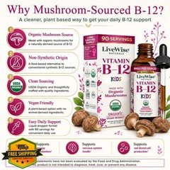 Live Wise Naturals B12 Liquid Drops Unflavored 0.4oz