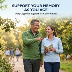 Puridian Brainalin Brain Memory Focus Supplement Ginkgo Alpha GPC 30 Capsules