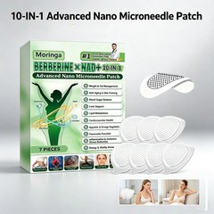 10-in-1 Moringa Berberine Weight Loss Patch Nano Microneedle Slimming 7pcs
