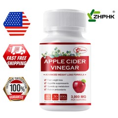 ▶ Apple Cider Vinegar Capsules – 3000mg with The Mother ACV Vegan Keto Pills