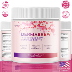 (5 Pack) Dermabrew Powder Support For Weight Management & Fitness 150 Servings