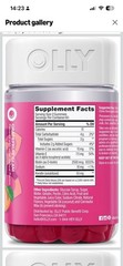 OLLY Hair Skin and Nails Gummies – Undeniable 120 Count (Pack of 1), Pink